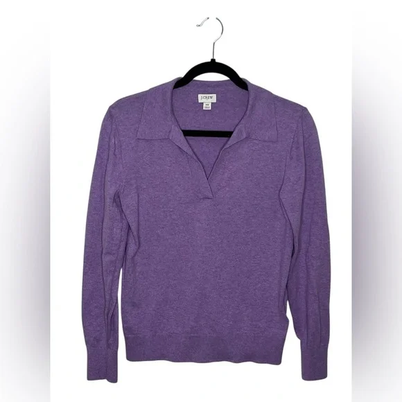 J. Crew Polo Sweater in Vibrant Orchid, Size XS - Picture 4 of 10